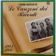 I GRANDI SUCCESSI DE LE CANZONI DEI RICORDI 1941-1950 - BOX 3 LP